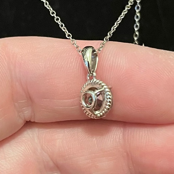 Sterling Silver & Mystic Topaz Necklace & Earring Set - Picture 8 of 11